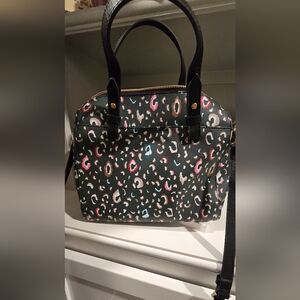 Fossil Colorful Leopard Purse